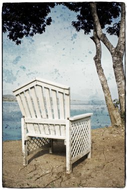 Vintage çerçeveli fotoğraf