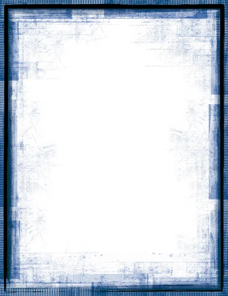 Blue Grunge Frame — Stock Photo, Image