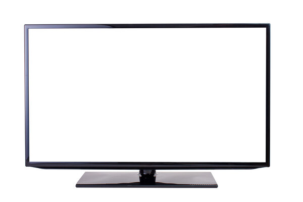 Телевизор, изолированный на белом фоне
