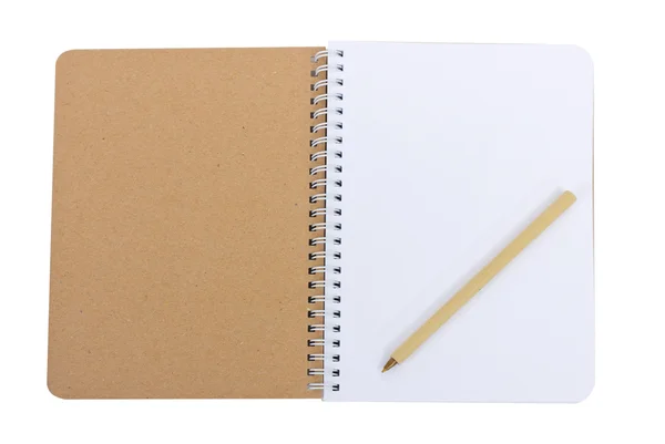 Notebook com caneta — Fotografia de Stock