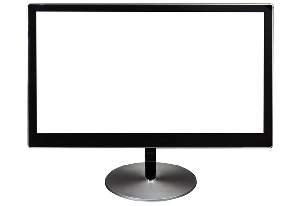 Monitor per computer isolato nero — Foto Stock