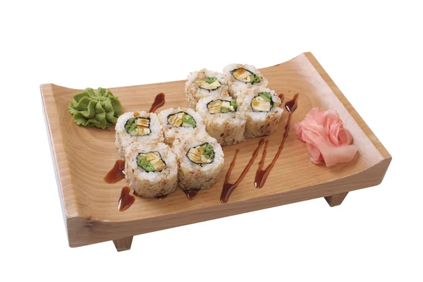 Set di sushi con omelette — Foto Stock