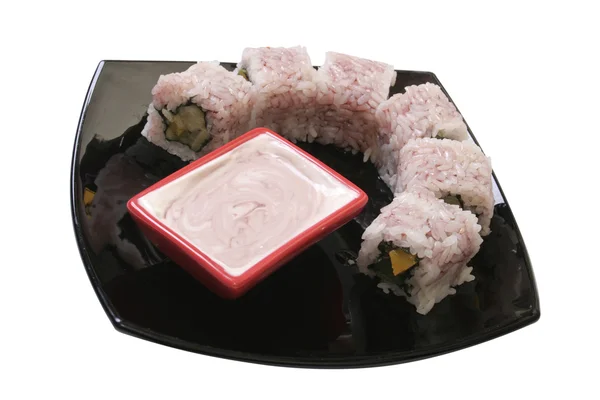 Set sweet a sushi with fruit — Stock Photo, Image