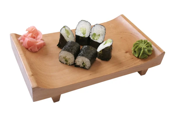 Salatalık ile sushi set — Stok fotoğraf