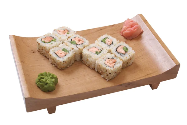 Conjunto de sushi com peixe — Fotografia de Stock