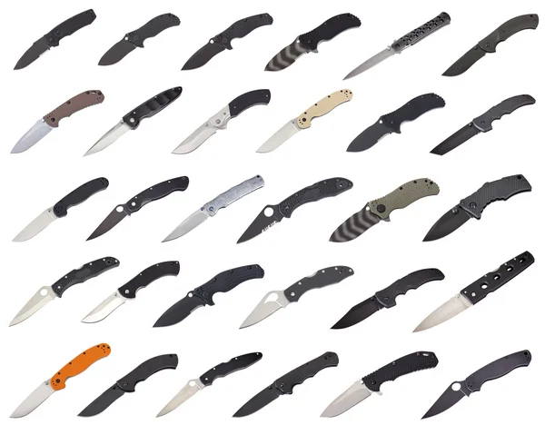 Many huntings knives — Stock Photo, Image