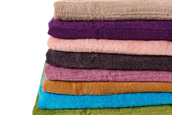 Ręczniki, na białym tle — Zdjęcie stockowe