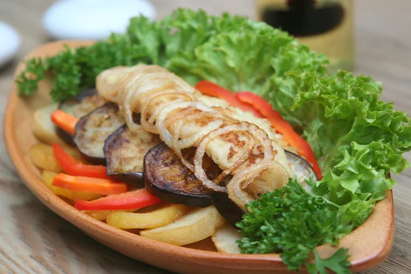 Zander wird gebraten — Stockfoto