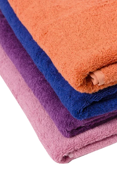 Towels on white — Stock Photo, Image