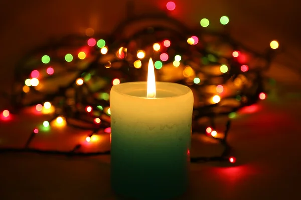 Candle with lights — Stock Photo, Image