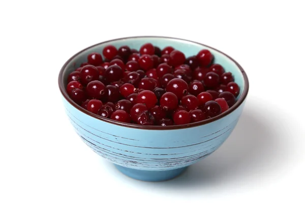 Cranberries in dish — Stock Photo, Image