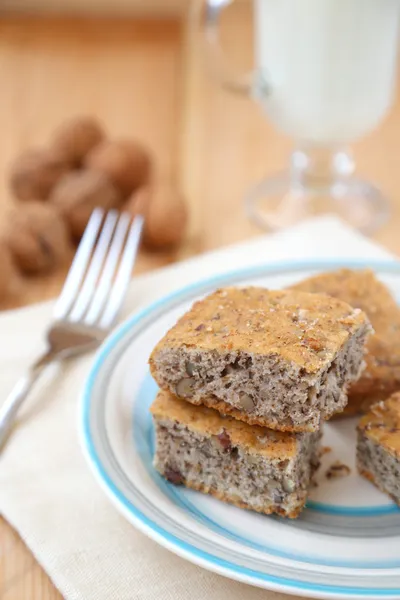 Biscoito de noz — Fotografia de Stock