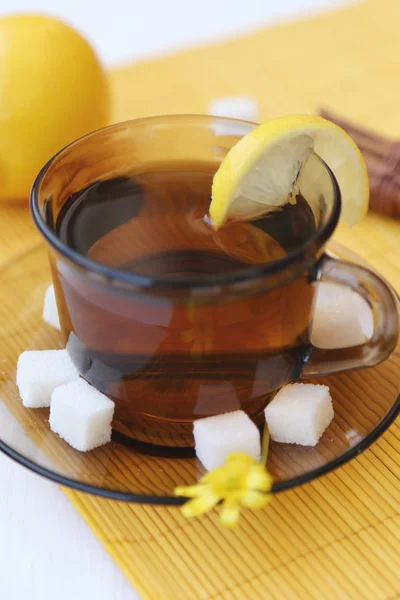 Tea with lemon — Stock Photo, Image