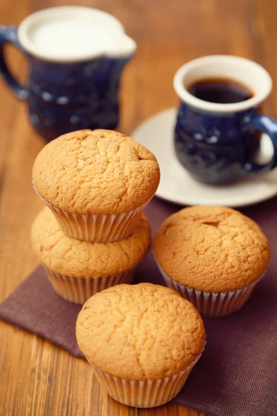Muffin con café — Foto de Stock