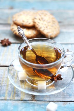 cookie and cup of tea