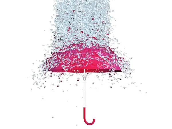 Piros esernyő — Stock Fotó