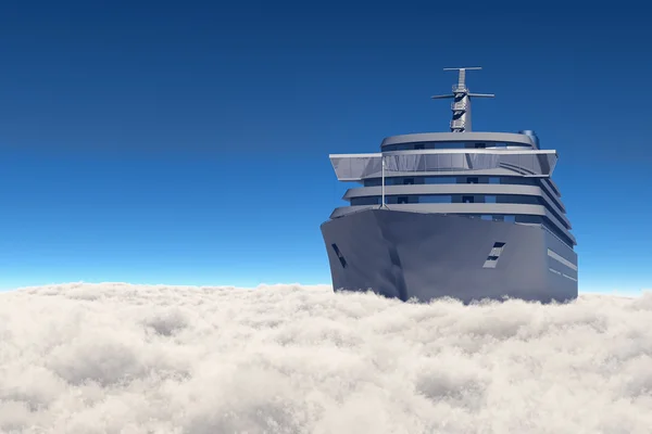 Ship in the clouds — Stock Photo, Image