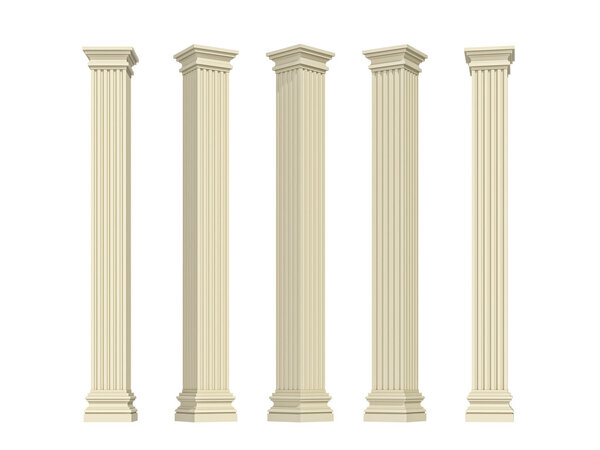 столбцы на белом фоне
