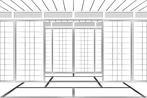 Japonský pokoj — Stock fotografie