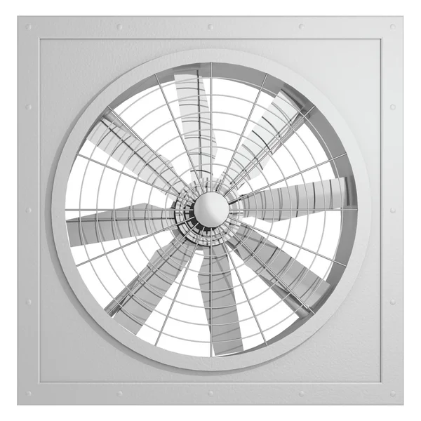 Ventilatore su sfondo bianco — Foto Stock