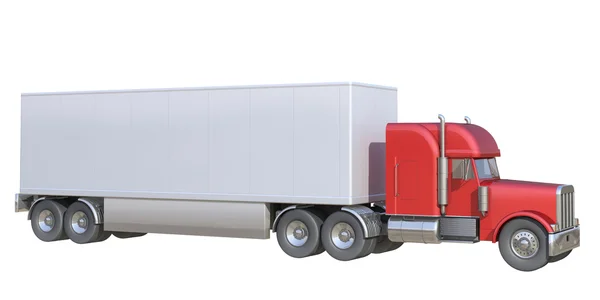 Truck on a white background — Stock Photo, Image