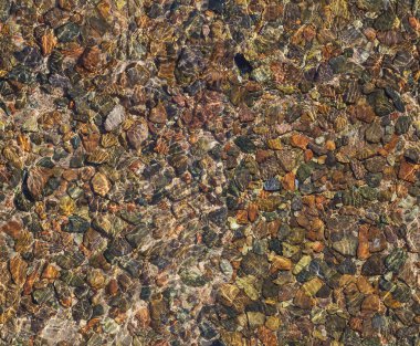 çakıl su altında sorunsuz doku