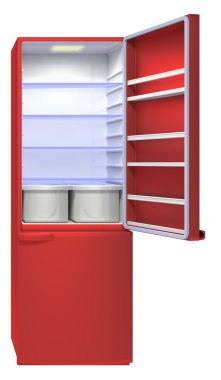 Refrigerator on a white background