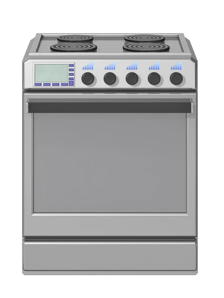 Electric stove on a white background — Stock Photo, Image