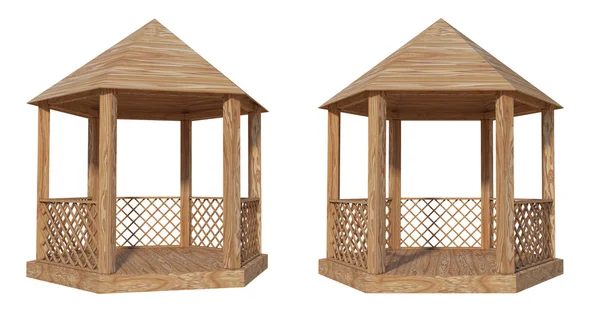 Beyaz bir arka planda Pergola