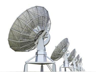 beyaz zemin üzerinde radar