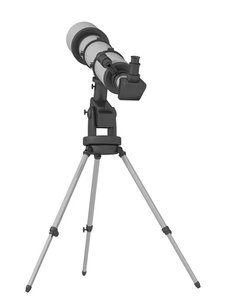 Telescopio su sfondo bianco — Foto Stock