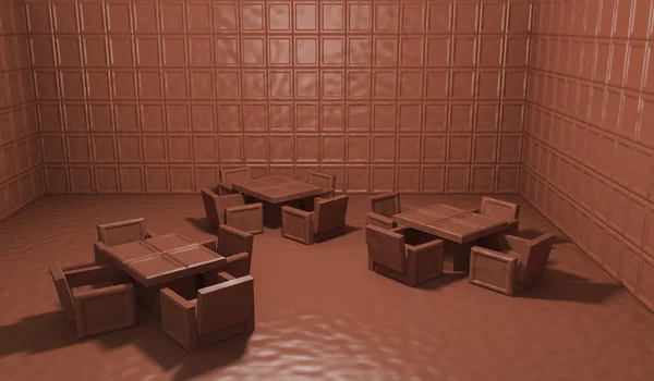 Pokoju czekoladowym — Zdjęcie stockowe