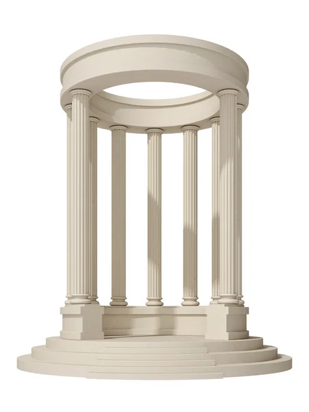 Rotunda beyaz zemin üzerine