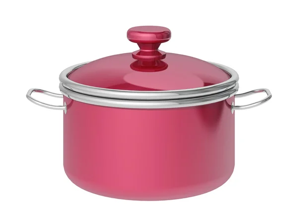 Saucepan on a white background — Stock Photo, Image