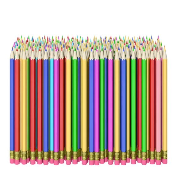 Crayons sur fond blanc — Photo