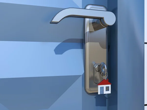 Buco della serratura con serratura — Foto Stock
