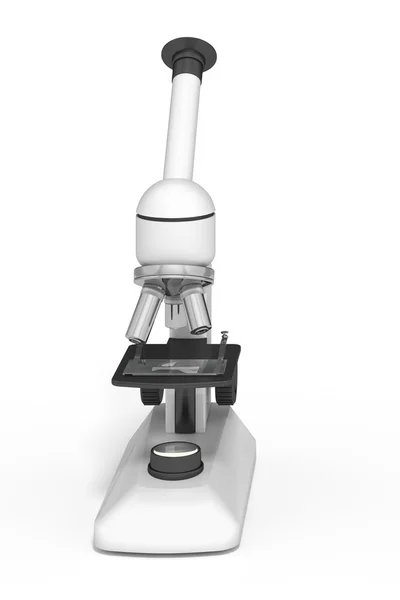 Microscope on a white background — Stock Photo, Image