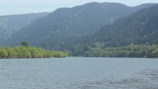 Columbia river gorge de oregon kant tonen — Stockvideo