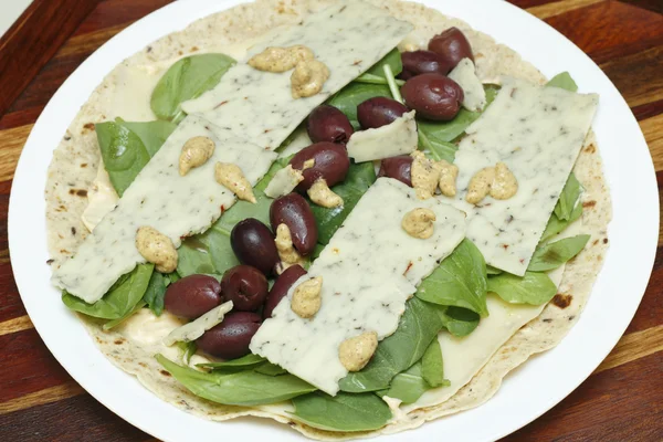 Tortilla Wrap Ingredients — Stock Photo, Image