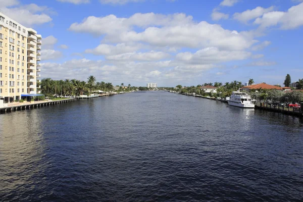 Fort lauderdale, florida Binnenwasserstraße — Stockfoto