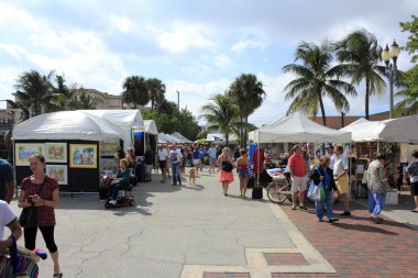 el sanatları Festivali, lauderdale florida deniz kenarında