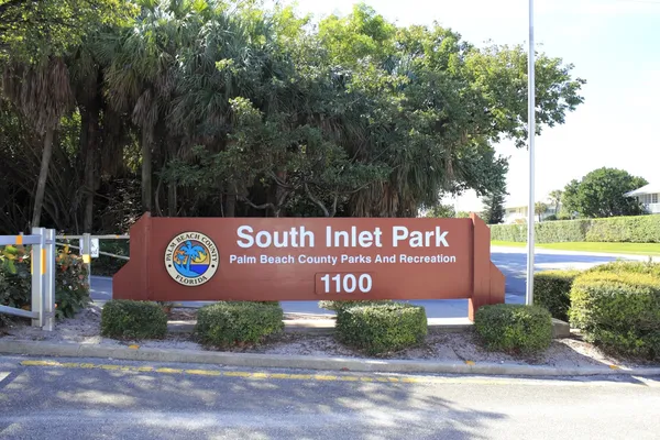 Señal de South Inlet Park — Foto de Stock