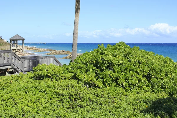 Rotsachtige kust weergave, deerfield beach — Stockfoto