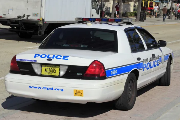 Fort Lauderdale Police Car Back — Stock Photo, Image