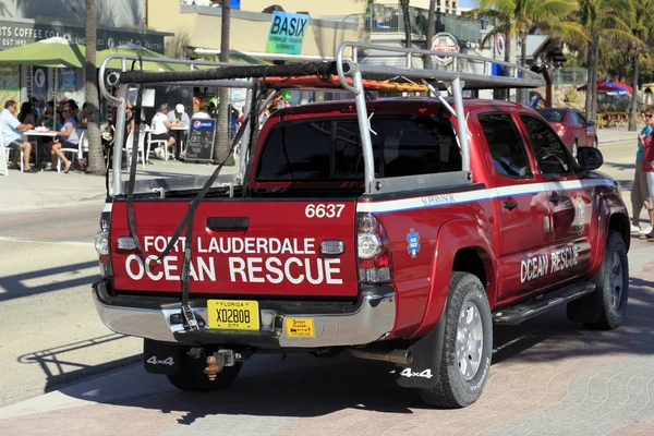 Back and Side of Ocean Rescue Vehicle — Stock Photo, Image