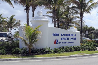 Fort lauderdale beach park işareti