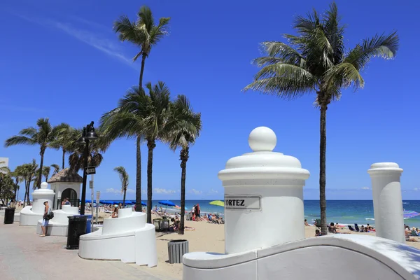 Cortez Street Beach Entrance — Stock Photo, Image