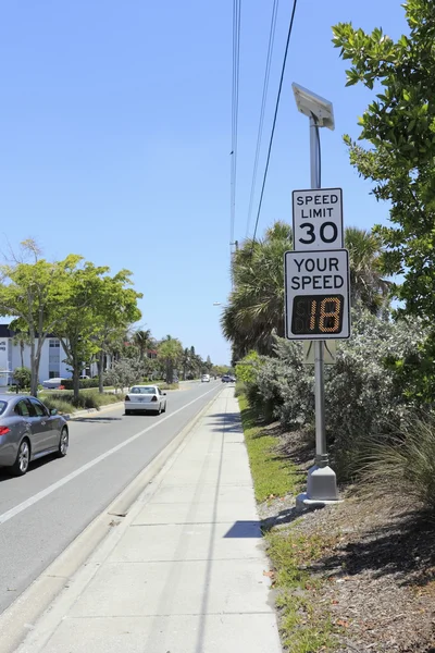 Radar Speed Display Sign — Stock Photo, Image