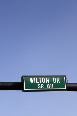 Wilton Drive SR 811 Road Sign clipart