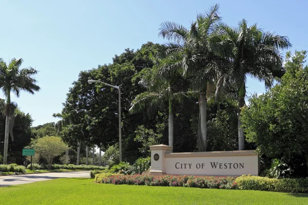 City of Weston Sign Stock Picture